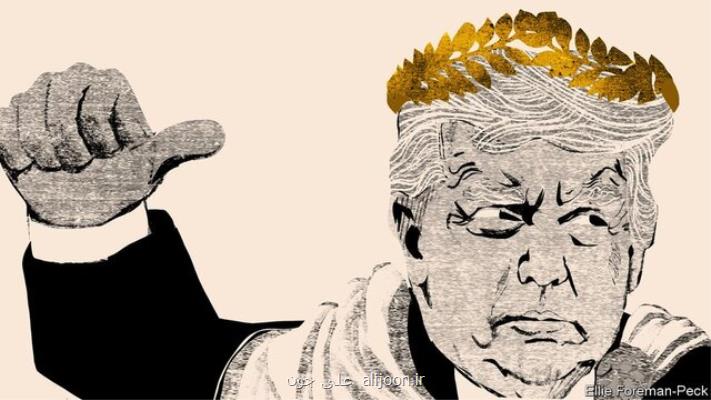 کاریکاتور جدید اکونومیست از ترامپ قدرت طلب